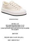 Walk'n Platform Cotton Canvas Low Top Sneakers Beige - DIOR - BALAAN 6