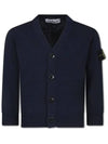 Kids Waffen Button Cardigan Navy 8016511B0 V0020 - STONE ISLAND - BALAAN 1