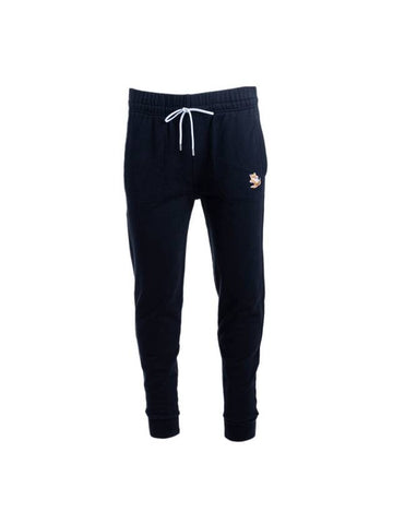 Chillex Fox Patch Classic Track Pants Black - MAISON KITSUNE - BALAAN.