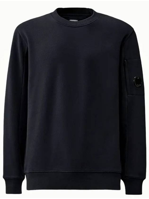 Diagonal Raised Fleece Lens Sweatshirt Navy - CP COMPANY - BALAAN 2