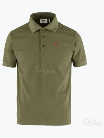 Men s Crowley Pique Shirt Light Olive 81783 622 - FJALL RAVEN - BALAAN 1