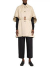 Agape Half Sleeve Poncho Jacket Beige - MAX MARA - BALAAN 4