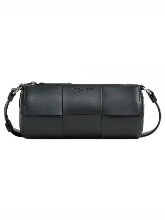 Intrecciato Small Cannette Cross Bag Black - BOTTEGA VENETA - BALAAN 2