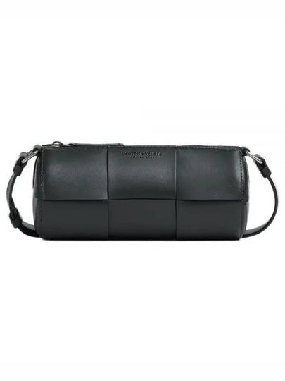 Intrecciato Small Cannette Cross Bag Black - BOTTEGA VENETA - BALAAN 2