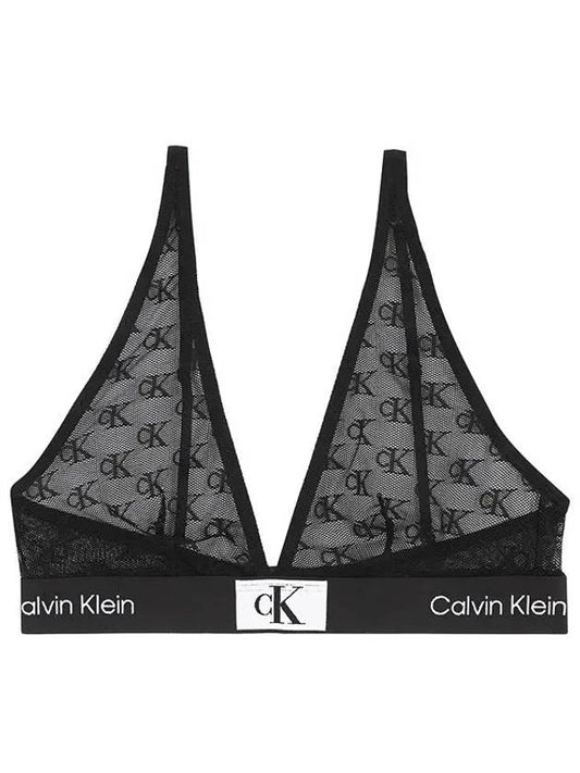 CK Women's Underwear Bralette Logo Lace QF7179 UB1 - CALVIN KLEIN - BALAAN 2