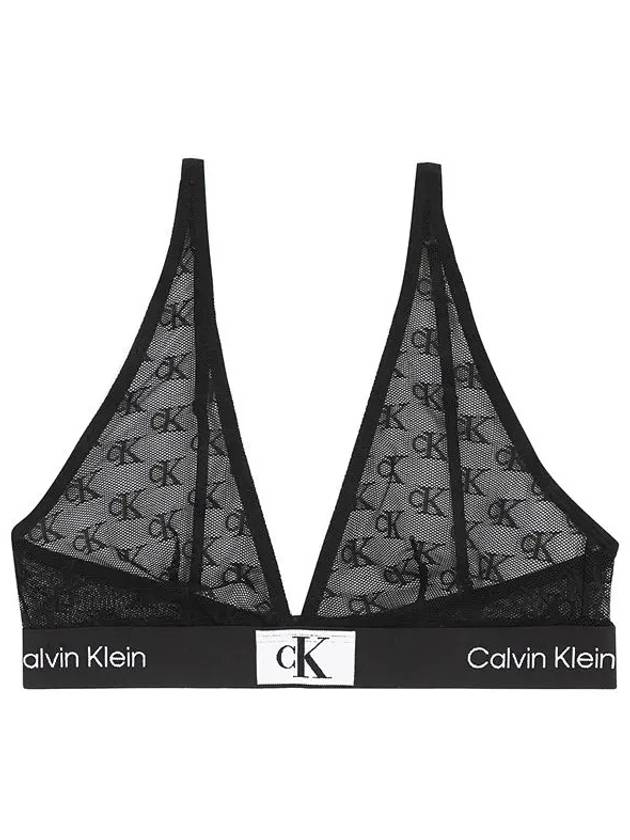 CK Women's Underwear Bralette Logo Lace QF7179 UB1 - CALVIN KLEIN - BALAAN 1