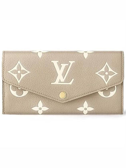 Sarah Monogram Empreinte Long Wallet Brown - LOUIS VUITTON - BALAAN 2