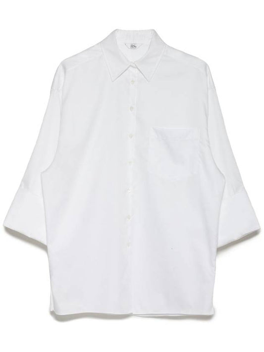RS9seoul satin cotton 100 3 4 wide sleeve shirt - RS9SEOUL - BALAAN 1