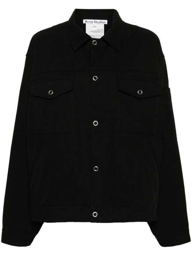 Classic Collar Long Sleeve Jacket Black - ACNE STUDIOS - BALAAN 1