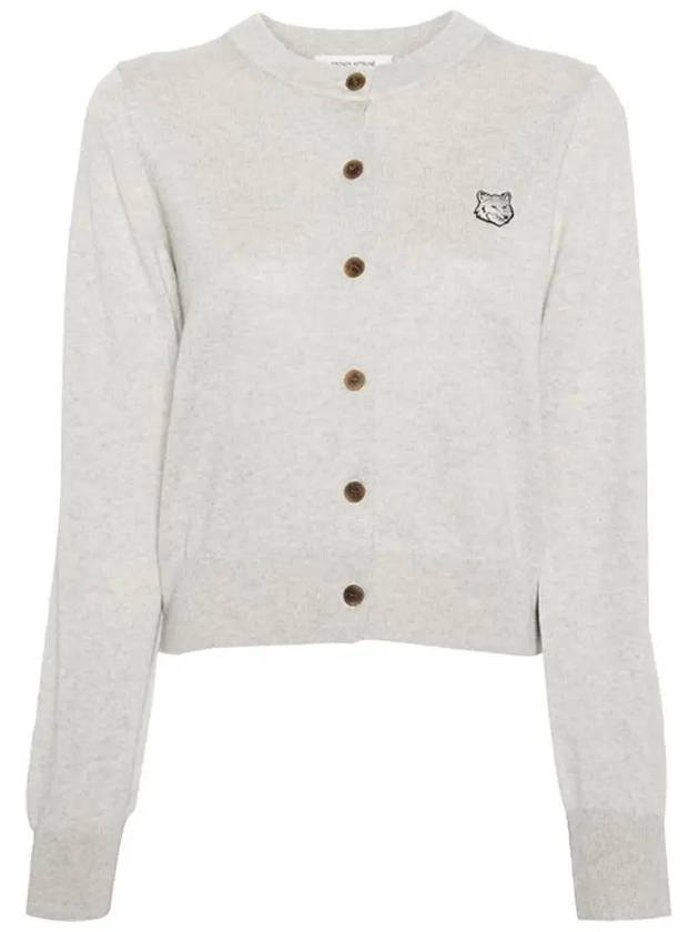 Maison Kitsune Bold Fox Head Women s Wool Cardigan MW00508 H120 - POLO RALPH LAUREN - BALAAN 2