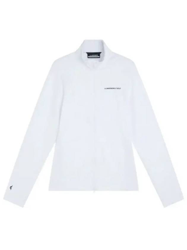 Melker Mid Layer Zip-Up Jacket White - J.LINDEBERG - BALAAN 2