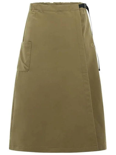 Women's OG Alpha Wrap A-Line Skirt Camel - OFFGRID - BALAAN 1