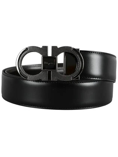 Free Cutting Reversible Belt Black - SALVATORE FERRAGAMO - BALAAN 2