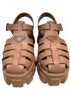 Monolith Rubber Sandals Beige - PRADA - BALAAN 2