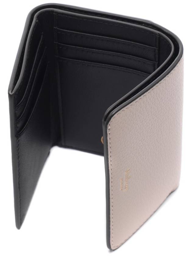 Continental Tri-Fold Classic Grain Half Wallet Chalk - MULBERRY - BALAAN 7