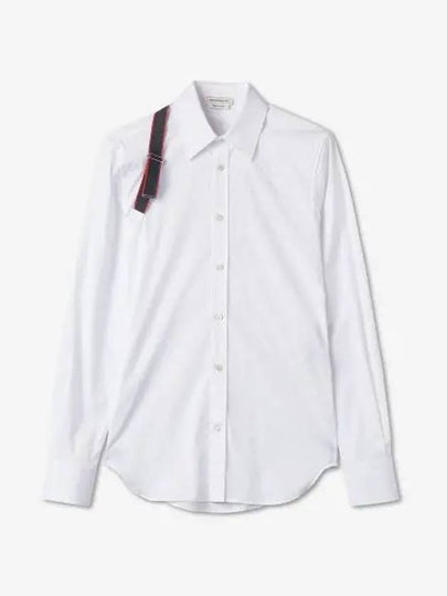 Men's Harness Patch Long Sleeve Shirt White - ALEXANDER MCQUEEN - BALAAN 2