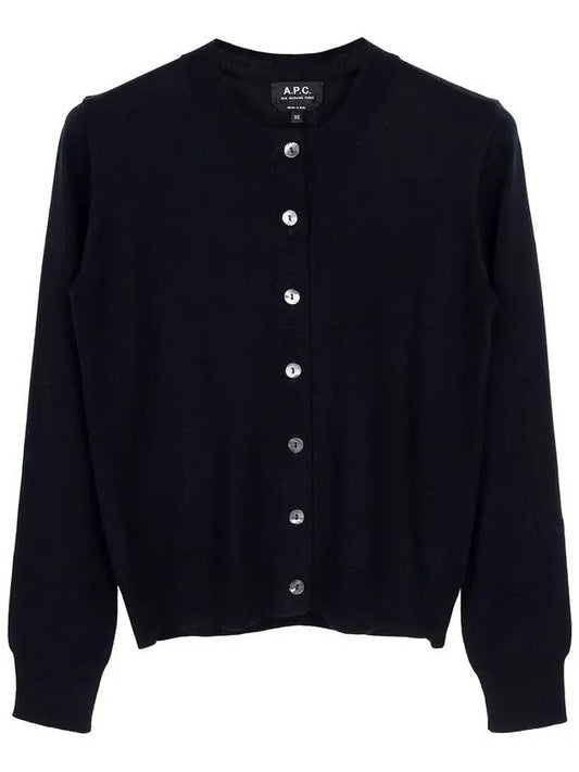 Marine Wool Cardigan Navy - A.P.C. - BALAAN 2