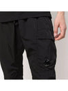 Men's Lens Wappen Chrome R Straight Pants Black - CP COMPANY - BALAAN 5