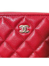 Classic Pouch Small Shiny Calfskin Red Gold Metal AP4101 - CHANEL - BALAAN 3