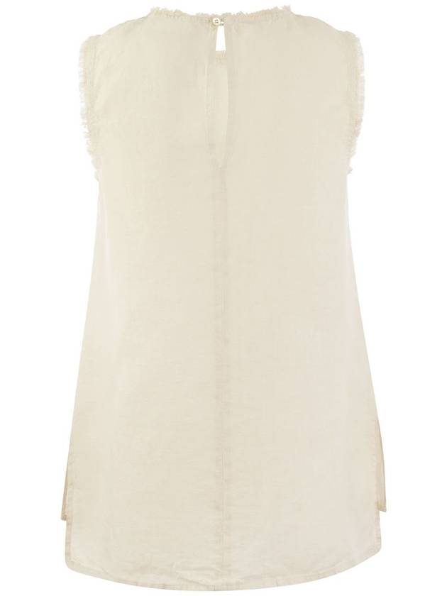 Sleeveless linen top - PESERICO - BALAAN 2