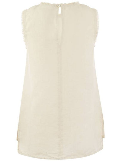 Sleeveless linen top - PESERICO - BALAAN 2