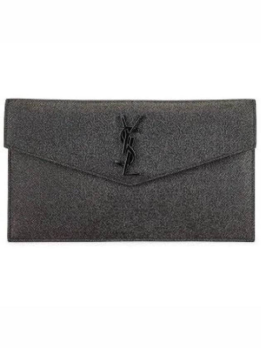 Uptown Grande Poudre Clutch Bag Black - SAINT LAURENT - BALAAN 2