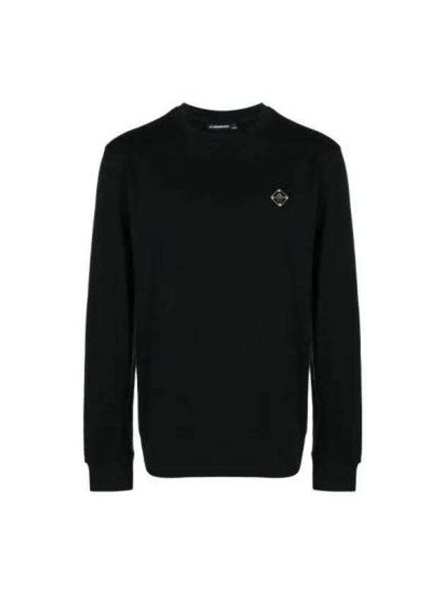 Throw Patch Crew Neck Sweater Black - J.LINDEBERG - BALAAN 2