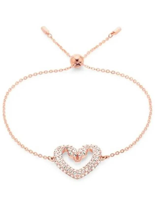 Sublima Swan Heart Medium Bracelet Rose Gold - SWAROVSKI - BALAAN 4