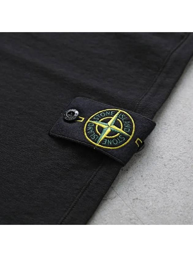 Wappen Patch Old Regular Fit Shorts Black - STONE ISLAND - BALAAN 9