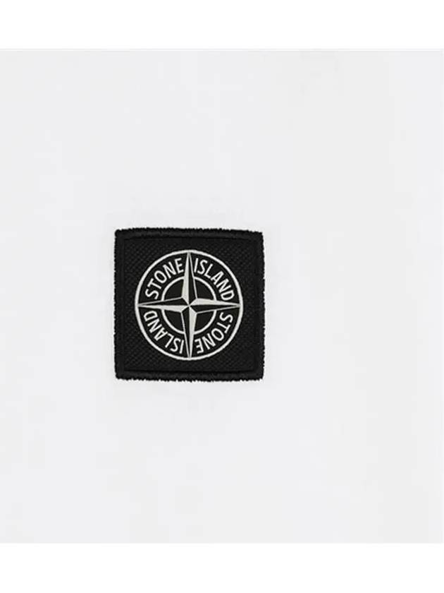 Logo Patch Short Sleeves T-Shirt White - STONE ISLAND - BALAAN 7