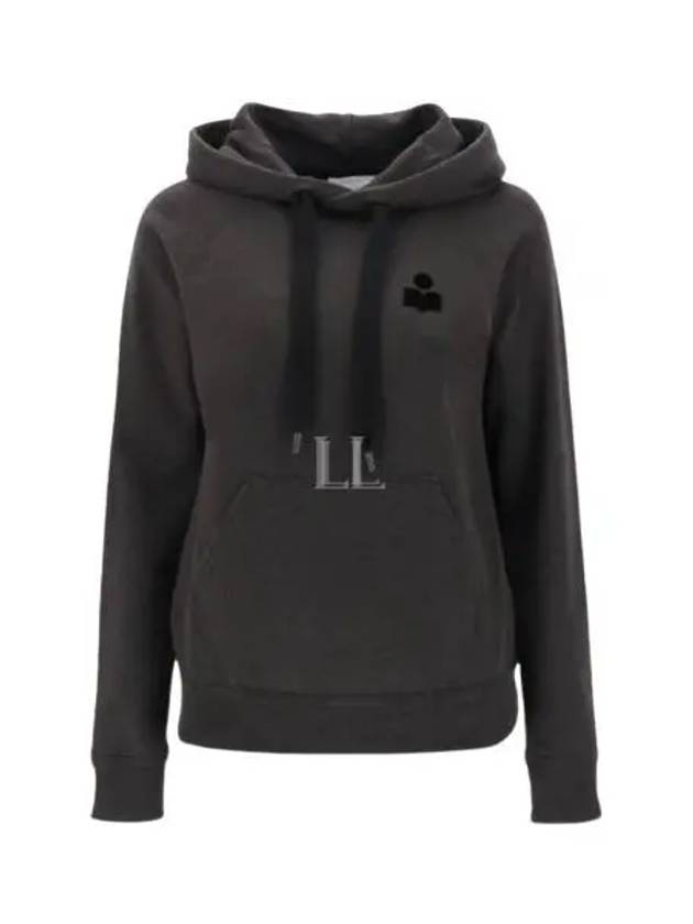 Malibu Logo Print Hooded Top Washed Black - ISABEL MARANT - BALAAN 2