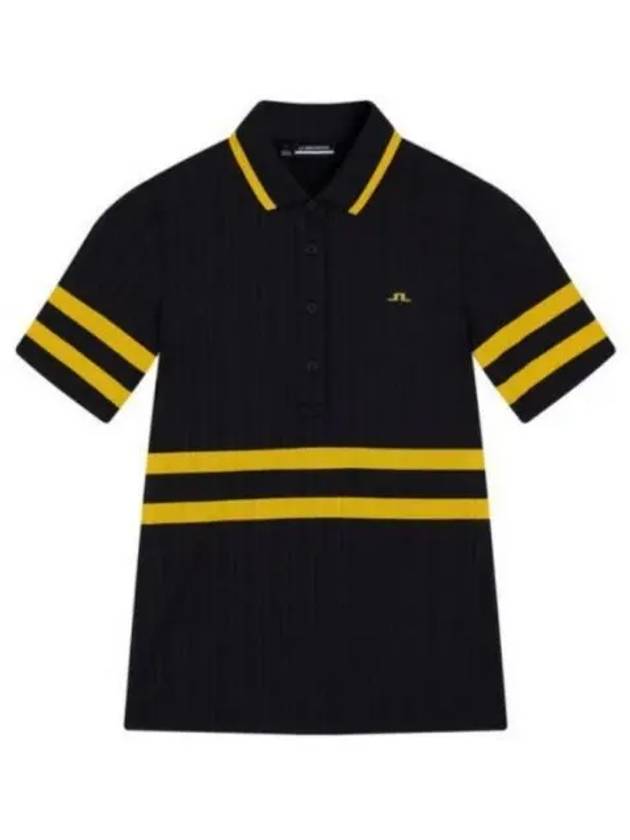 Moira Polo Short Sleeve T-Shirt Black - J.LINDEBERG - BALAAN 2