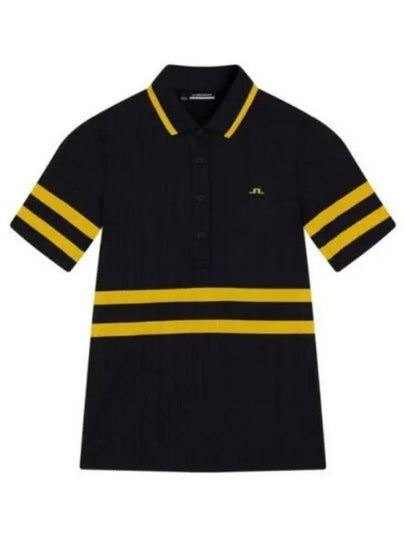 Moira Polo Short Sleeve T-Shirt Black - J.LINDEBERG - BALAAN 2