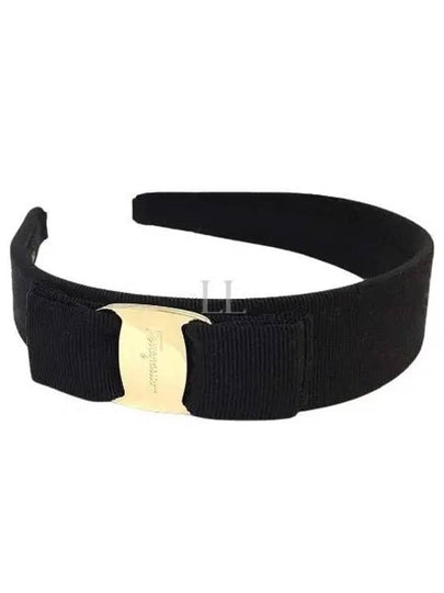 Vara Bow Hairband Black - SALVATORE FERRAGAMO - BALAAN 2