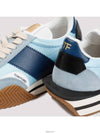 James Suede Lycra Low Top Sneakers Light Blue Cream - TOM FORD - BALAAN 6