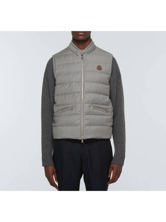 1A00121 595SB 910 Men’s GALLIENNE Gray Down Vest - MONCLER - BALAAN 2