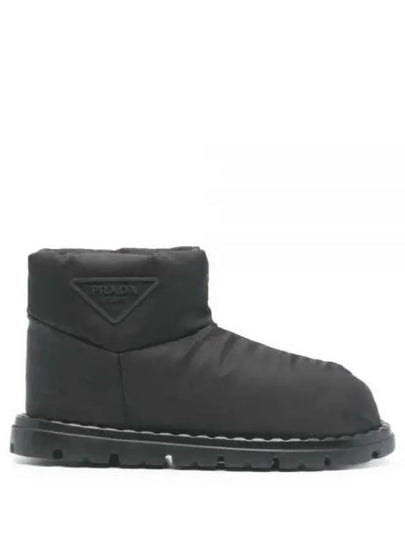 Triangle Logo Winter Boots Black - PRADA - BALAAN 2