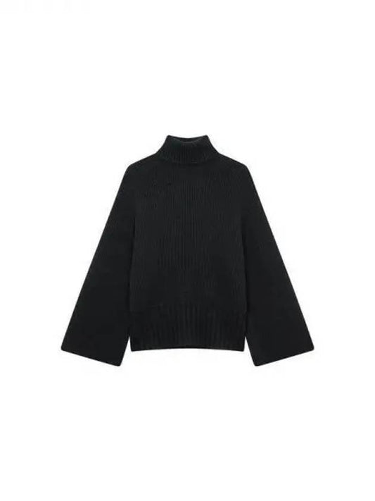 Women s Wide Sleeve Turtleneck Knit Black 270889 - EMPORIO ARMANI - BALAAN 1