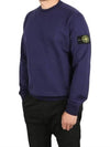 Waffen Patch Cotton Stretch Fleece Sweatshirt Royal Blue - STONE ISLAND - BALAAN 2