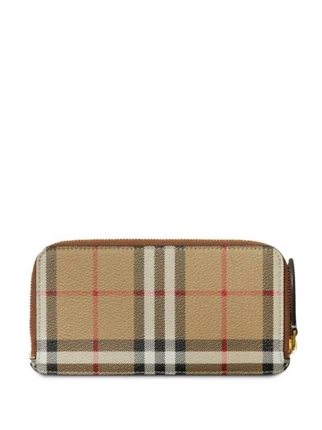 Check Zipper Long Wallet Beige - BURBERRY - BALAAN 1