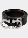 Reversible Gancini Belt Black Hickory - SALVATORE FERRAGAMO - BALAAN 10