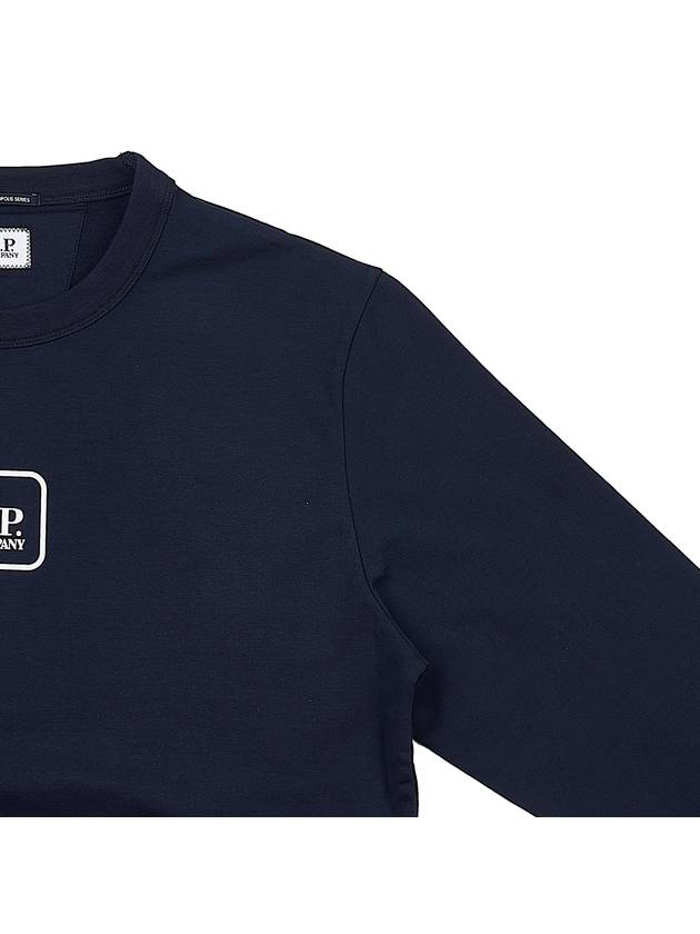 Graphic Printing Logo Sweatshirt Navy - CP COMPANY - BALAAN 6