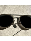 OS TB Round Pilot Frame Sunglasses Silver TB801 - THOM BROWNE - BALAAN 7