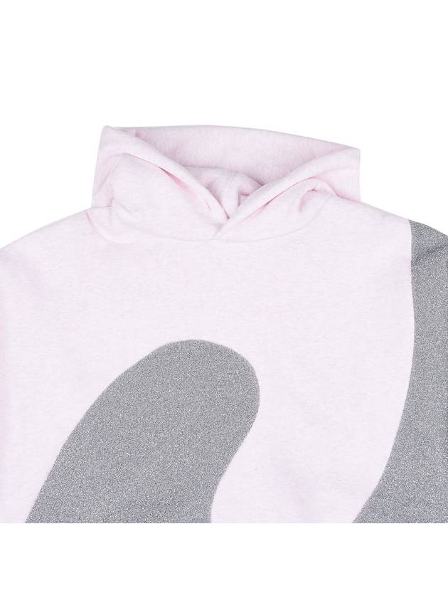 Cotton Jersey Hoodie Pink Heather - DIOR - BALAAN 4