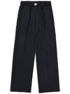 WIDE PIN STRIPE TROUSERS in navy - MYDEEPBLUEMEMORIES - BALAAN 1