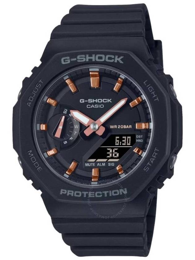 Casio G-Shock Alarm World Time Quartz Analog-Digital Black Dial Ladies Watch GMA-S2100-1A - CASIO - BALAAN 1