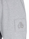 Logo Drawstring Track Pants Grey - MOOSE KNUCKLES - BALAAN 5