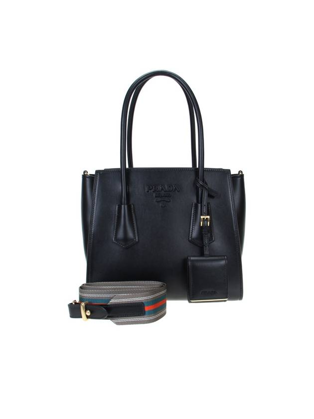 City Shopping Tote Bag Black - PRADA - BALAAN 1