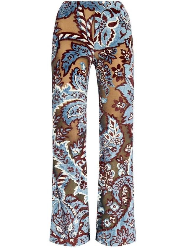 Etro Semi-Transparent Floral Trousers - ETRO - BALAAN 1