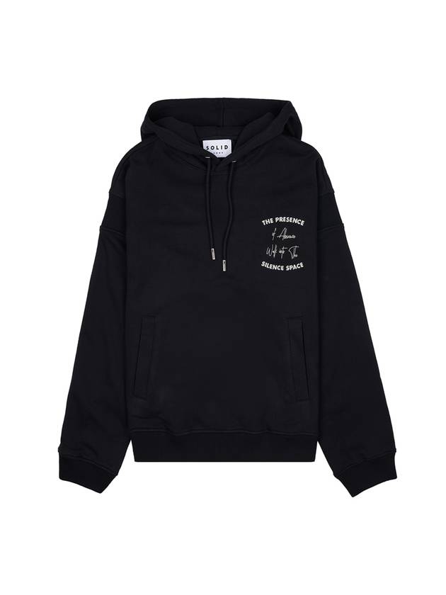 Men's Lip Detail Hoodie Black - SOLID HOMME - BALAAN 9